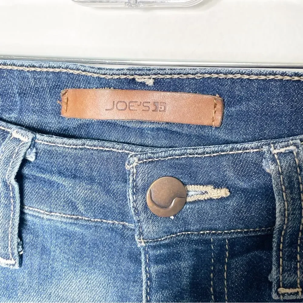 Joe's Jeans COOL OFF Rolled Skinny Crop Jeans Lyndi Wash Size 25 - Picture 5 of 10